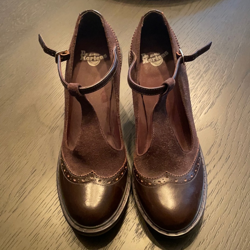 Dr Martens Brown Mary Jane Heels